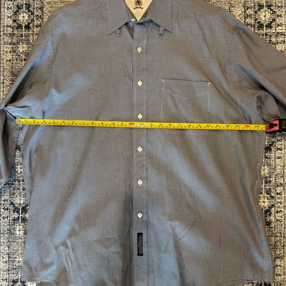 TOMMY HILFIGER | MEN’S VINTAGE 1997 | LONG SLEEVE BUTTON DOWN | BLUE | 16.5 - Picture 6 of 9